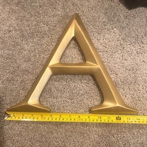 Hobby Lobby Gold Letter A Wall Decor